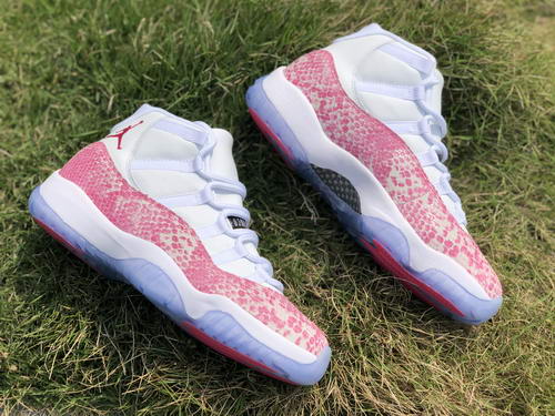 AirJordan 11 High Top Snakeskin Pink