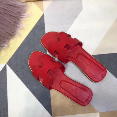 H**mes slippers women(aaa)-015