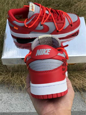 OFF-WHITE x Nike Dunk Low Red/Gray