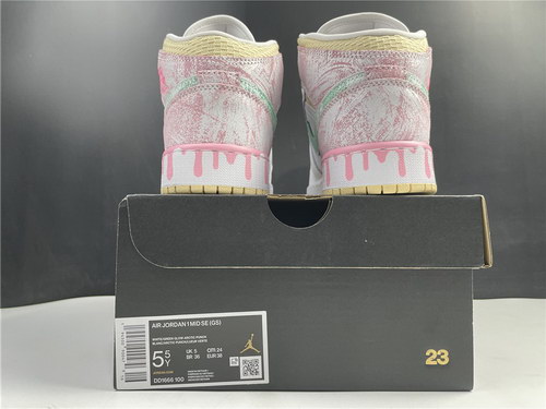 Air Jordan 1 Mid SE GS Paint Drip