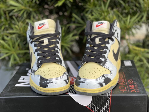 Nike Dunk High 1985 “Black Acid Wash”