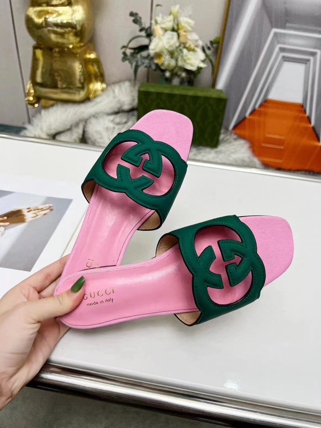 G*u*i slippers women(aaa)-164