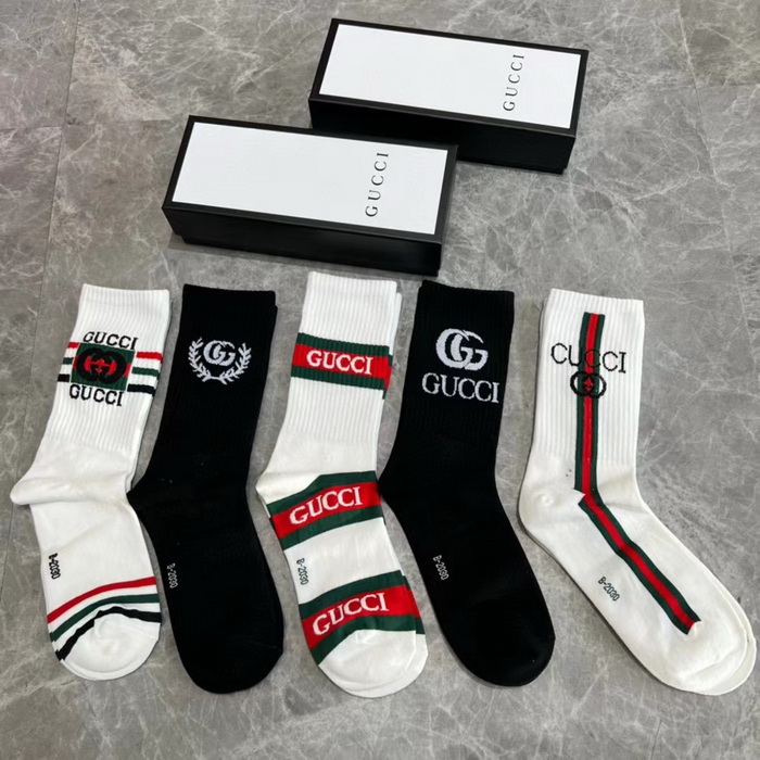 G*u*i socks(5 pairs)-354
