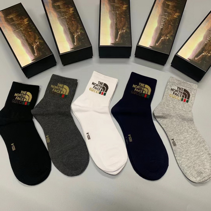 G*u*i socks(5 pairs)-360