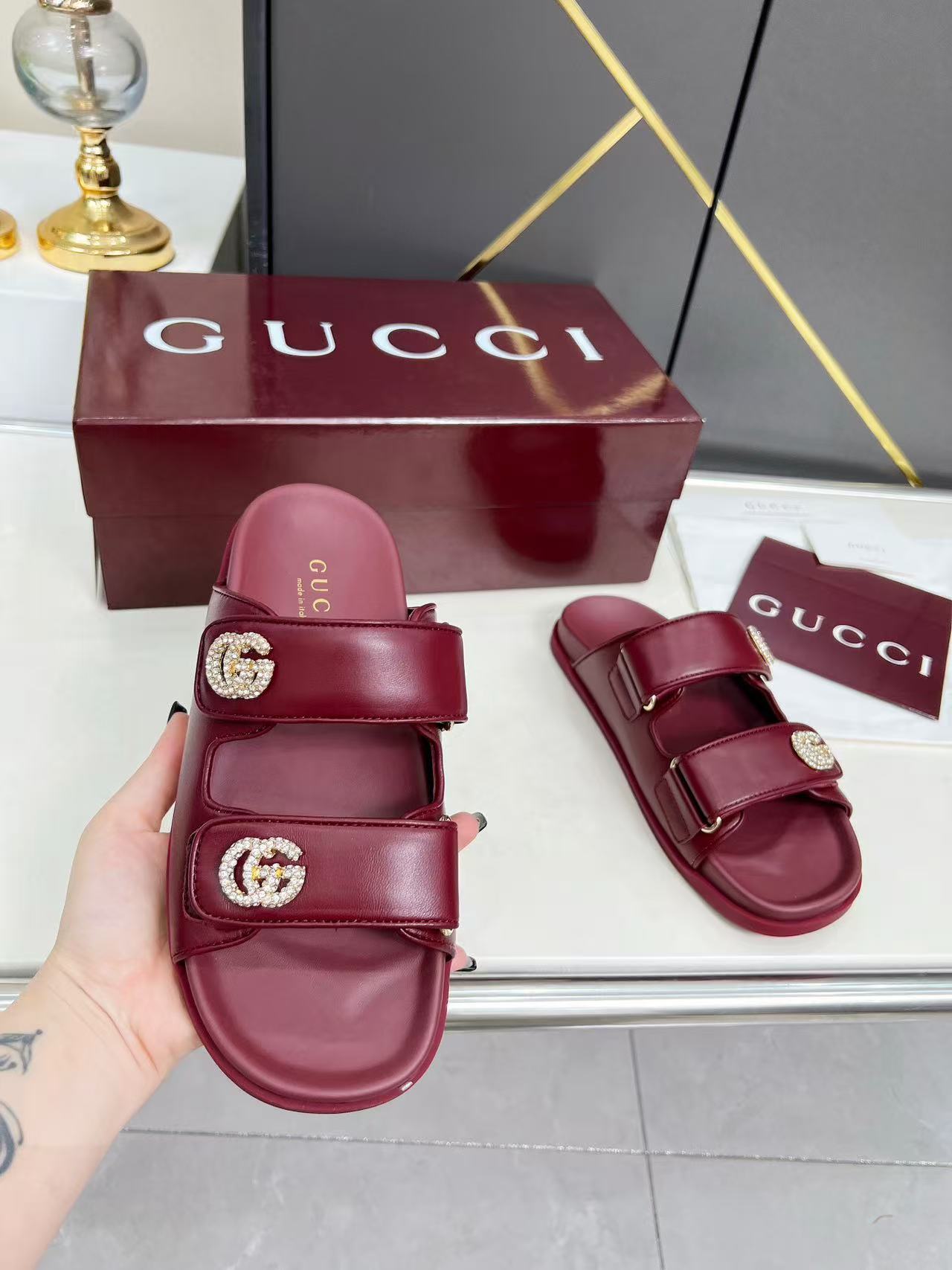 G*u*i slippers women(aaa)-187