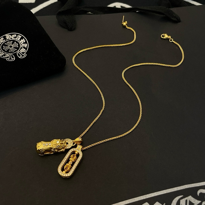 Ch*0me heart necklace-022