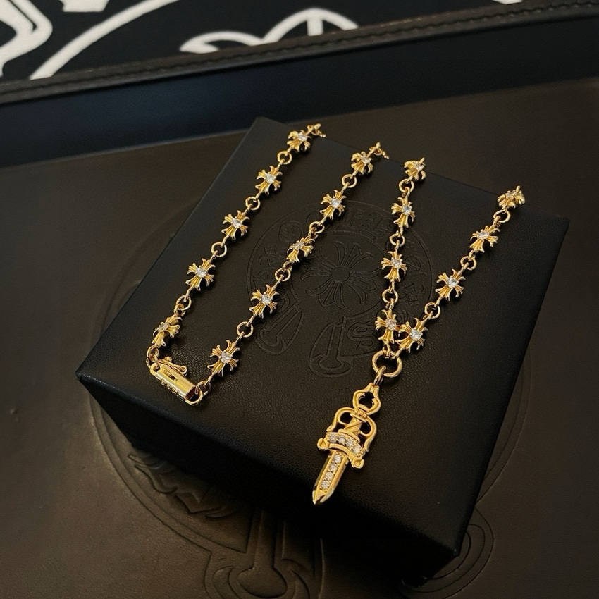 Ch*0me heart necklace-032