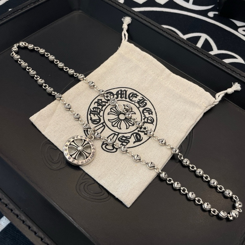 Ch*0me heart necklace-049