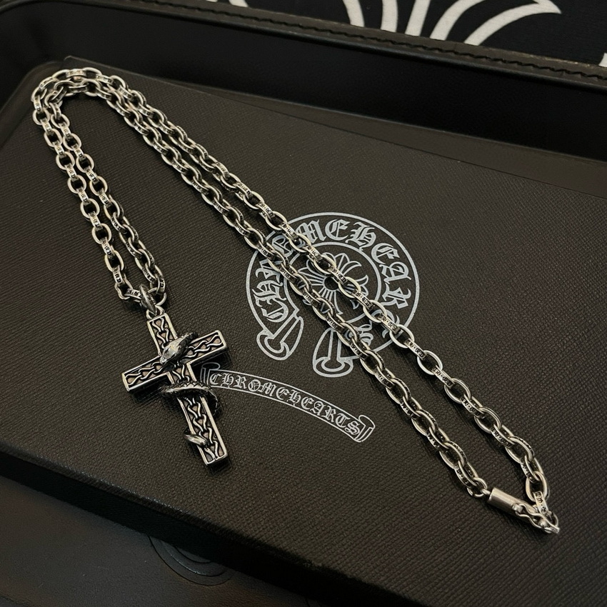 Ch*0me heart necklace-057