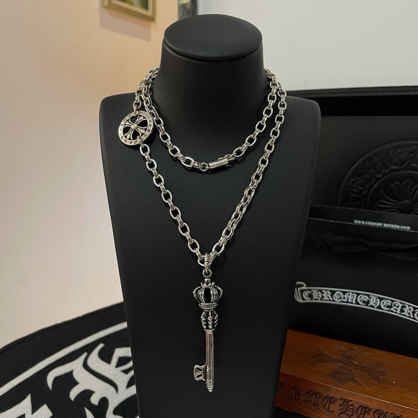 Ch*0me heart necklace-069