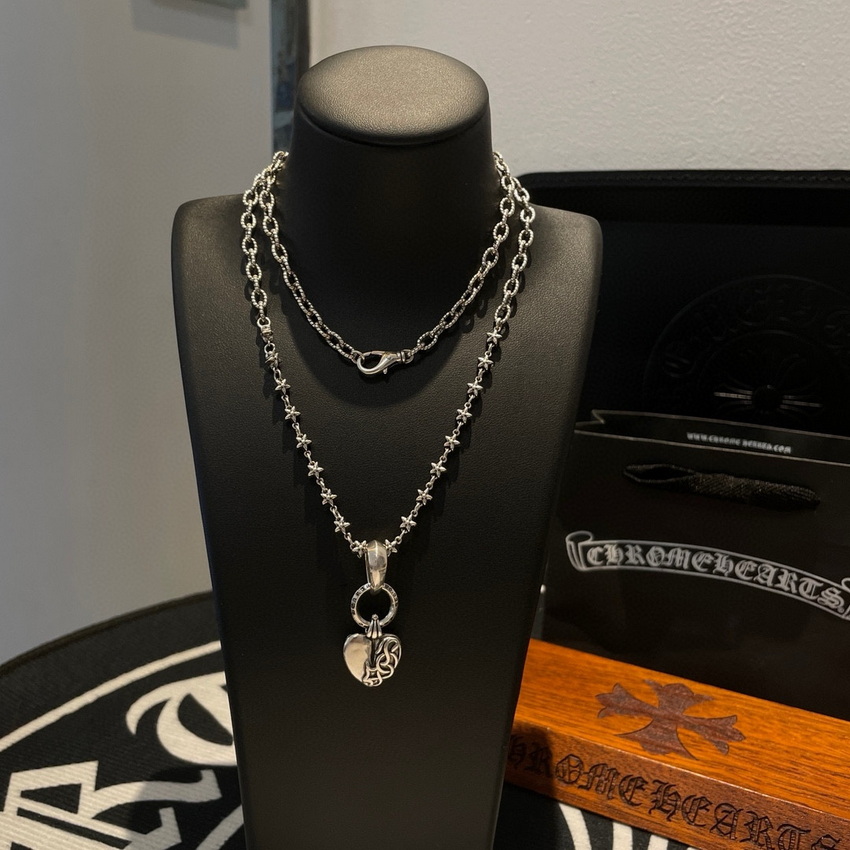 Ch*0me heart necklace-090