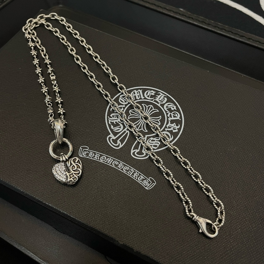 Ch*0me heart necklace-090