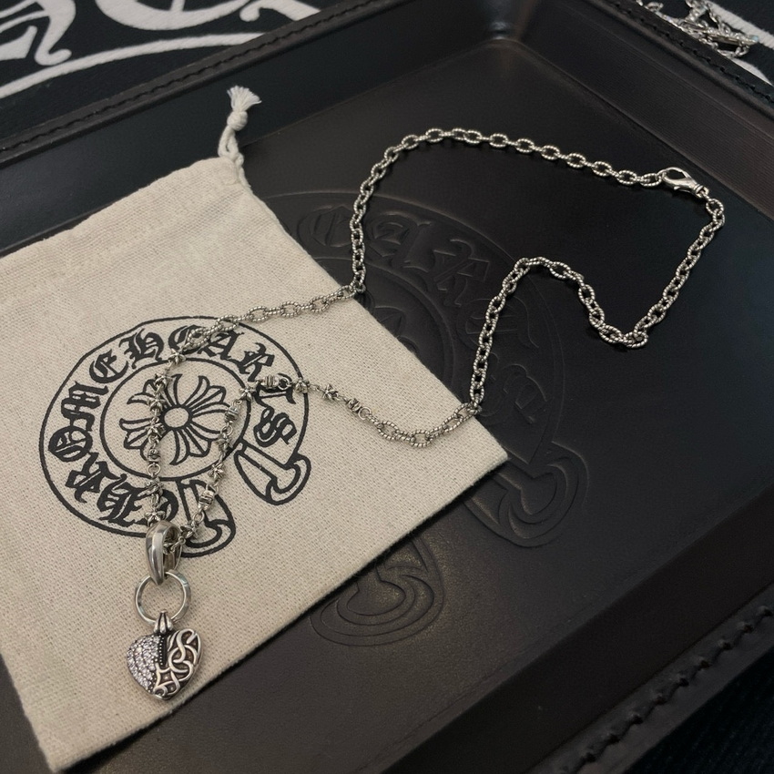 Ch*0me heart necklace-090