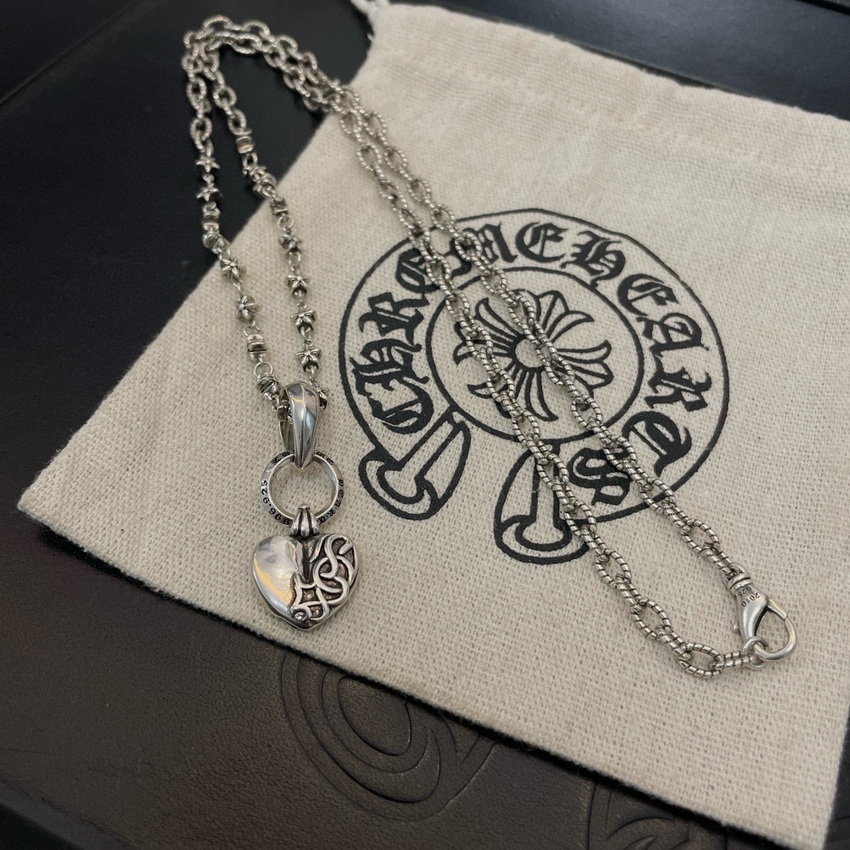 Ch*0me heart necklace-090