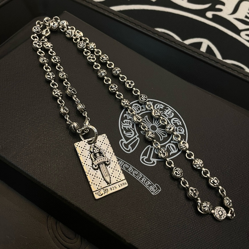 Ch*0me heart necklace-093