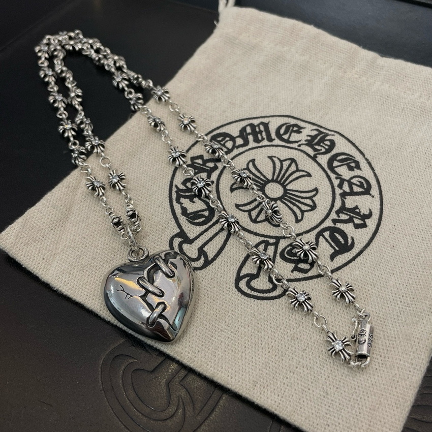 Ch*0me heart necklace-095
