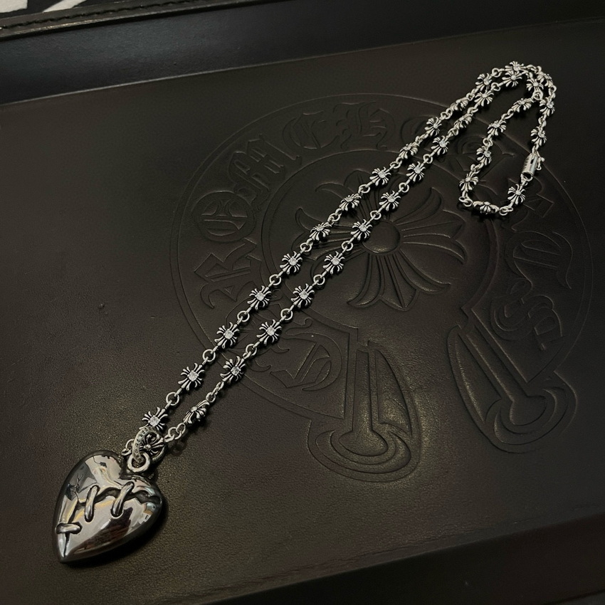 Ch*0me heart necklace-095