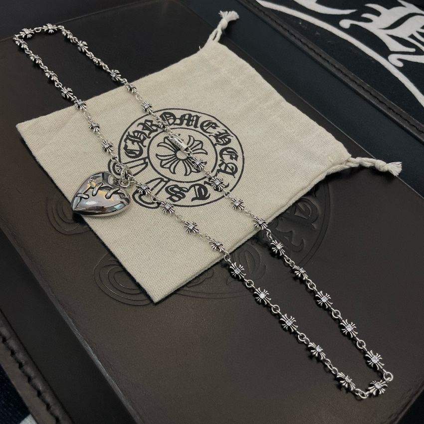 Ch*0me heart necklace-095