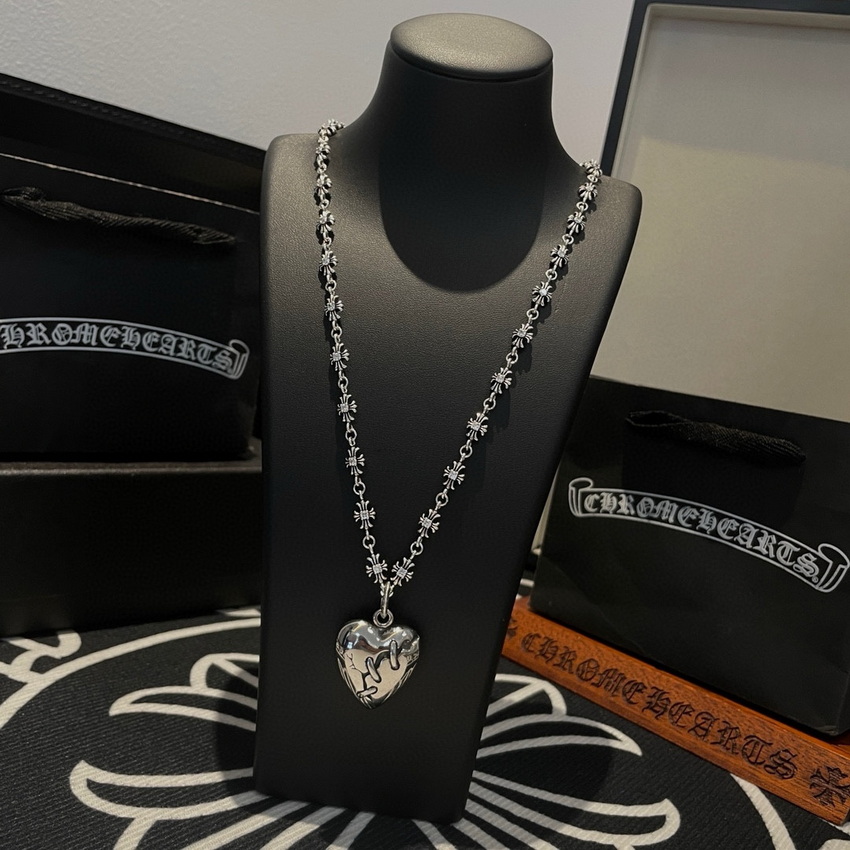 Ch*0me heart necklace-095