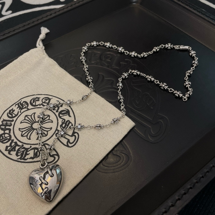 Ch*0me heart necklace-095