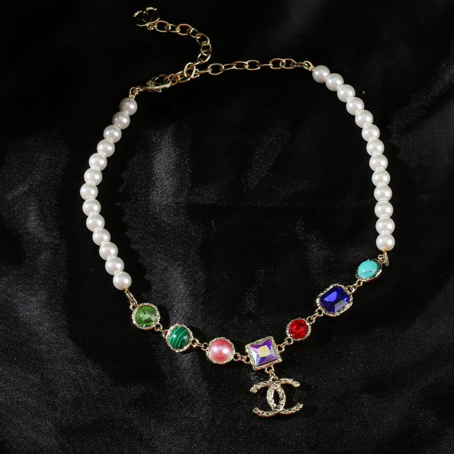 Ch*el necklace-279