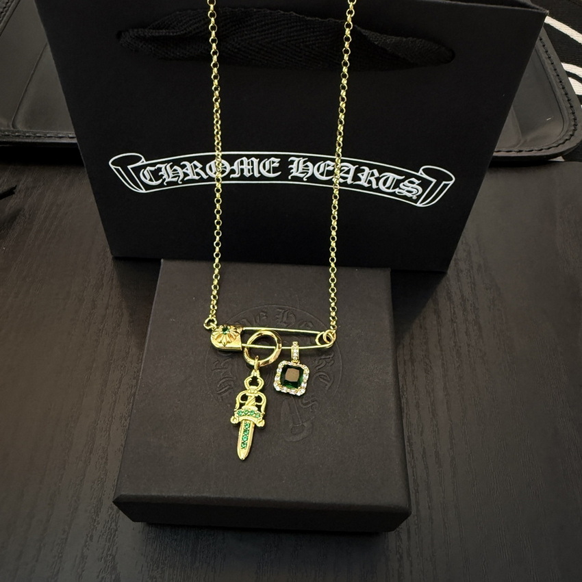 Ch*0me heart necklace-115