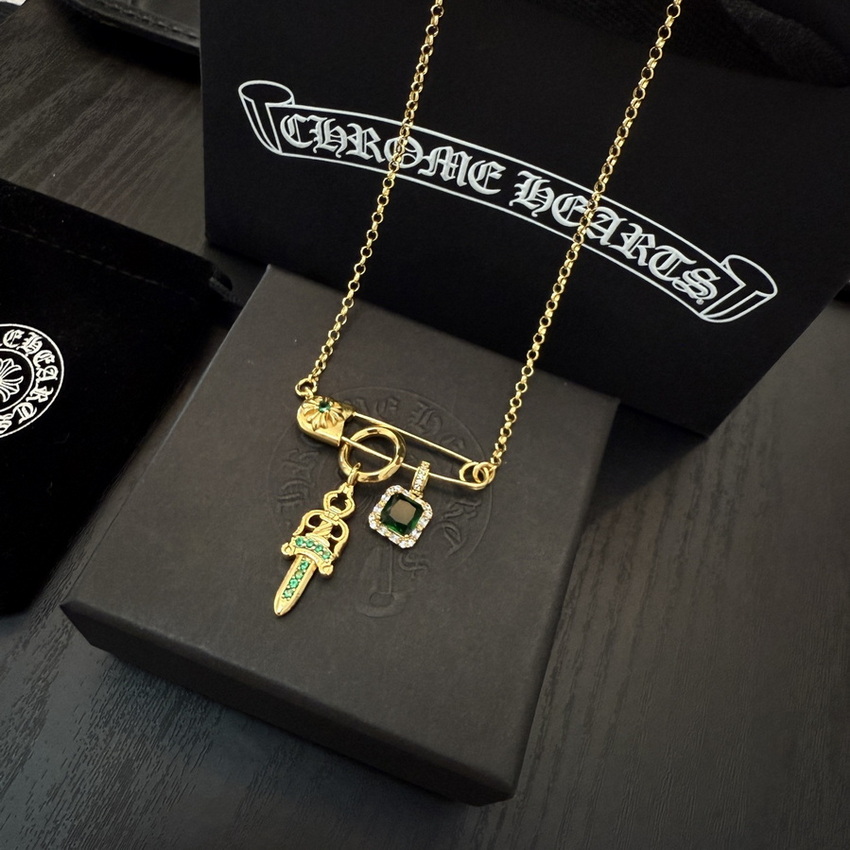 Ch*0me heart necklace-115