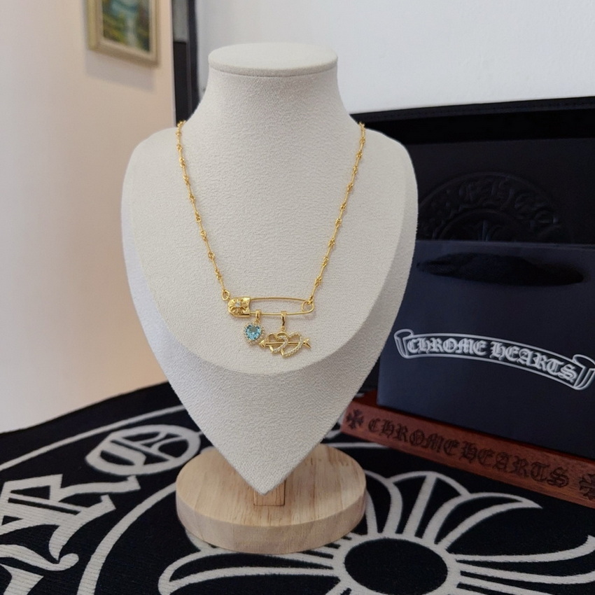 Ch*0me heart necklace-119